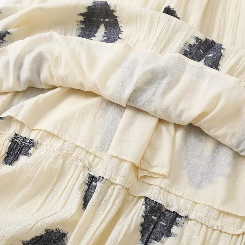 שמלת כתף קייצית - Geometric Charm